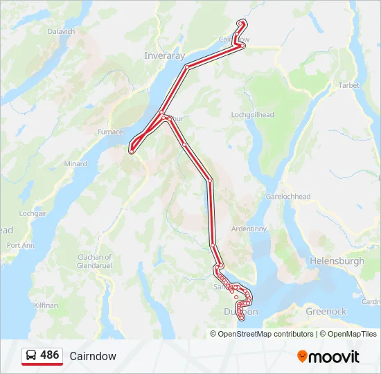 486 Bus Line Map