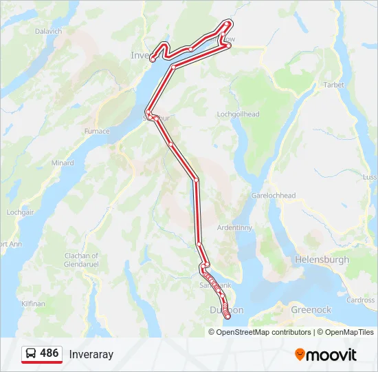 486 Bus Line Map
