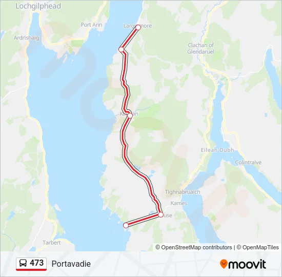 473 Bus Line Map