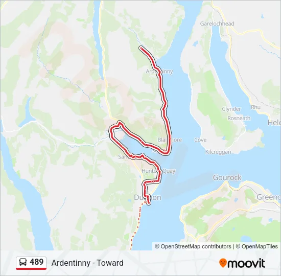 489 Bus Line Map