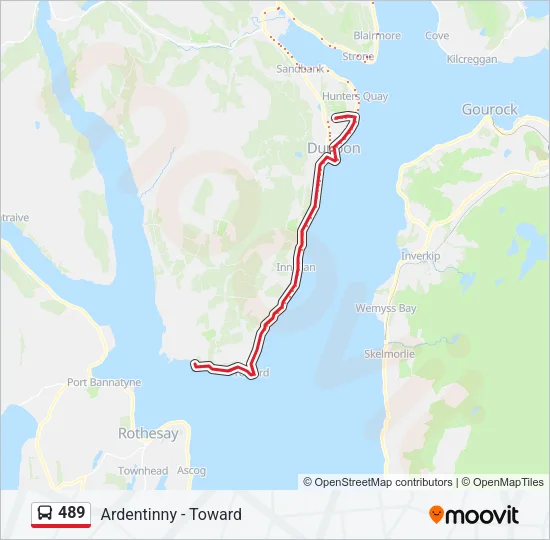 489 Bus Line Map