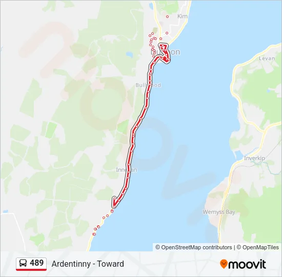 489 Bus Line Map