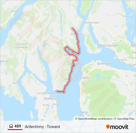 489 Bus Line Map