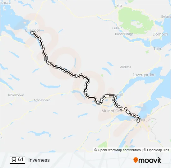 61 Bus Line Map