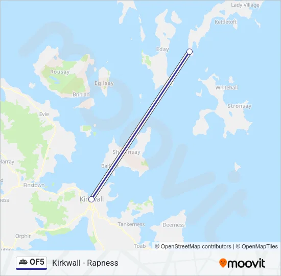 OF5 Ferry Line Map