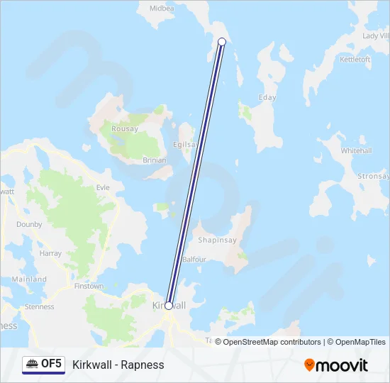 OF5 Ferry Line Map