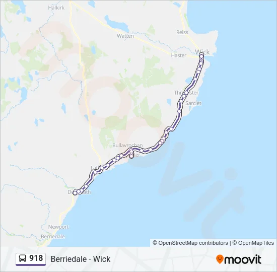 918 Bus Line Map