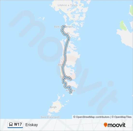 W17 Bus Line Map