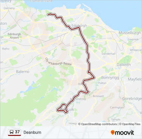 37 Bus Line Map