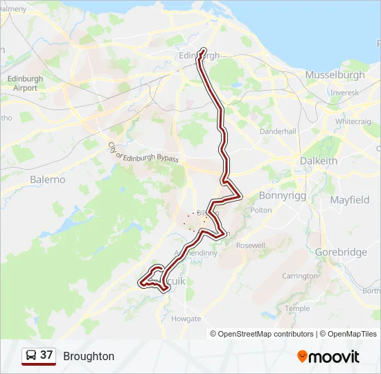 37 Bus Line Map