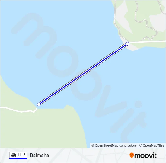LL7 Ferry Line Map