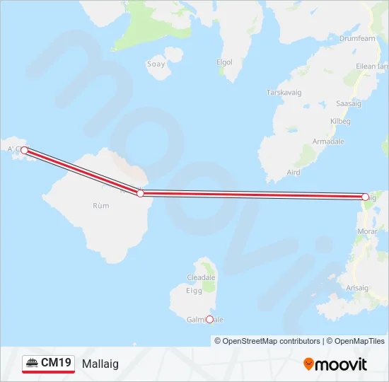 CM19 Ferry Line Map