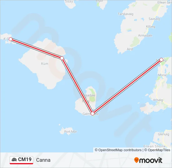 CM19 Ferry Line Map