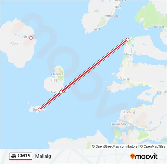 CM19 Ferry Line Map