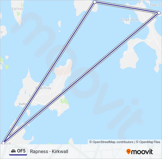 OF5 Ferry Line Map