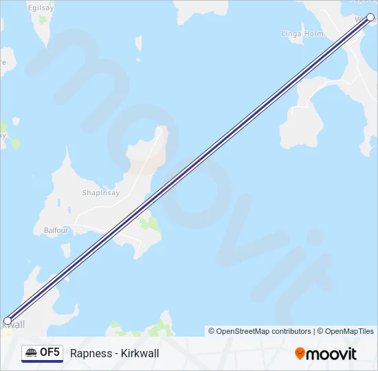 OF5 Ferry Line Map
