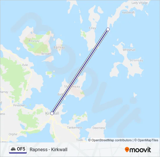 OF5 Ferry Line Map