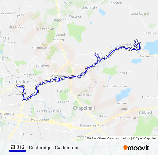 312 Bus Line Map