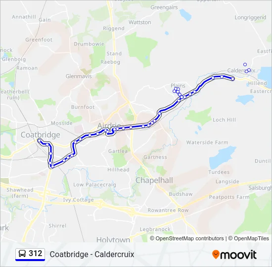 312 Bus Line Map