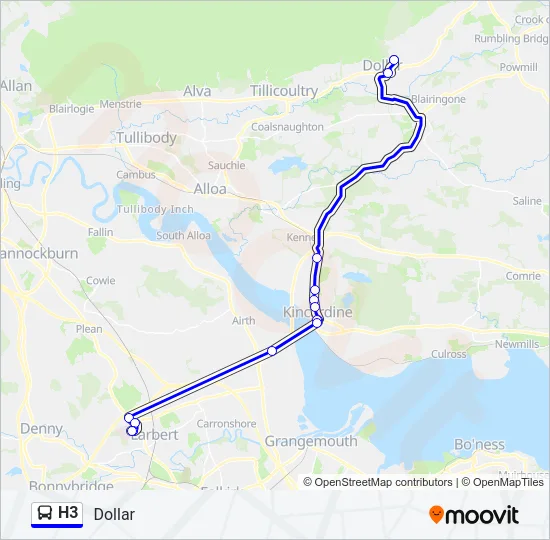 H3 Bus Line Map