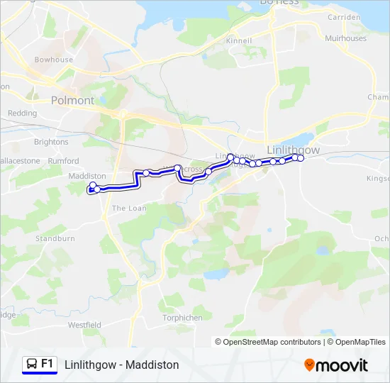 F1 Bus Line Map