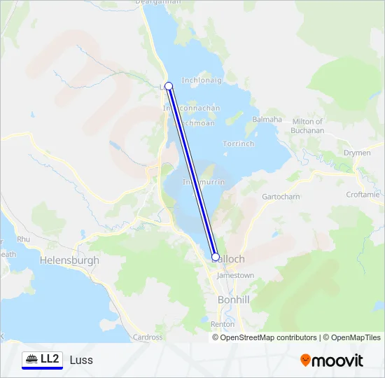 LL2 Ferry Line Map