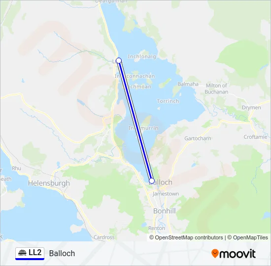 LL2 Ferry Line Map