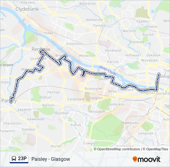 23P Bus Line Map