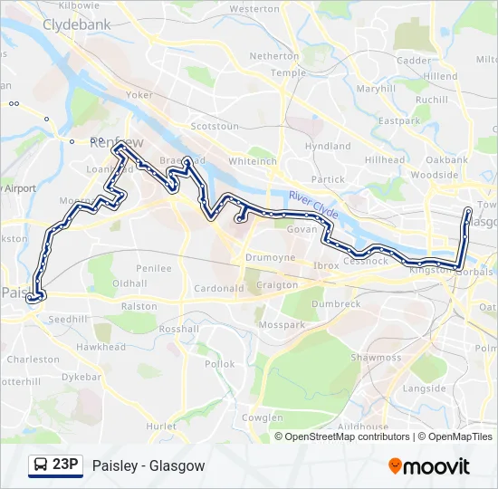 23P Bus Line Map