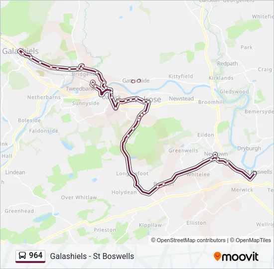 964 Bus Line Map