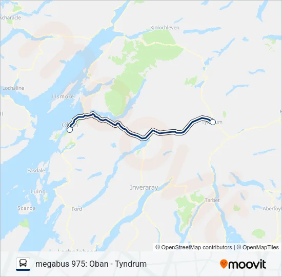 MEGABUS 975 Bus Line Map