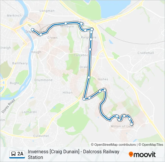 2A Bus Line Map