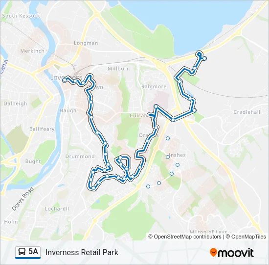 5A Bus Line Map