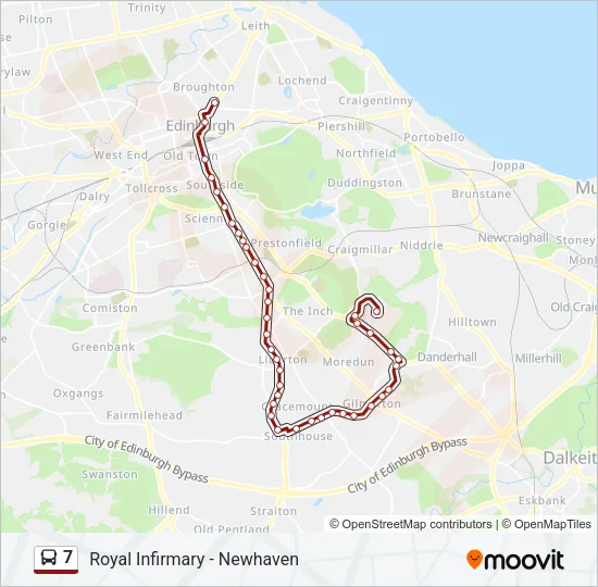 7 Bus Line Map
