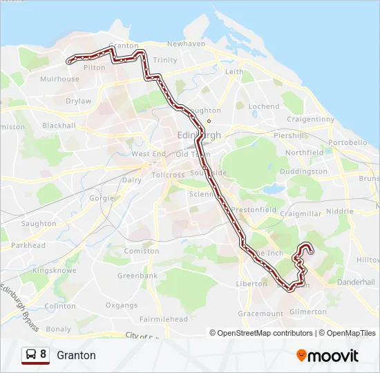 8 Bus Line Map