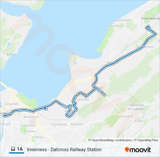 1A Bus Line Map