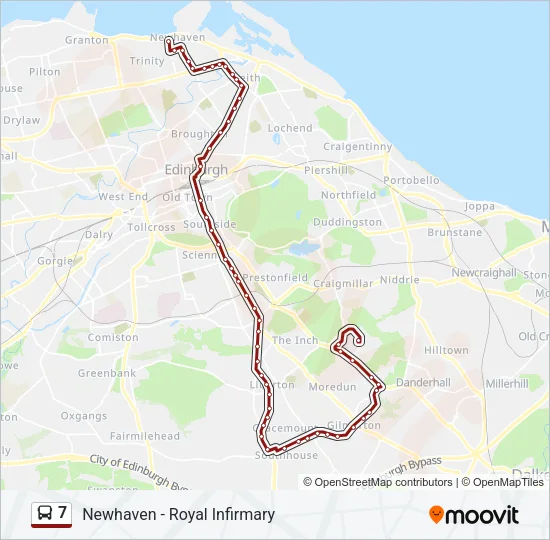 7 Bus Line Map