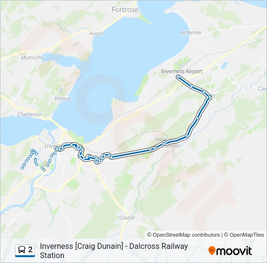 2 Bus Line Map