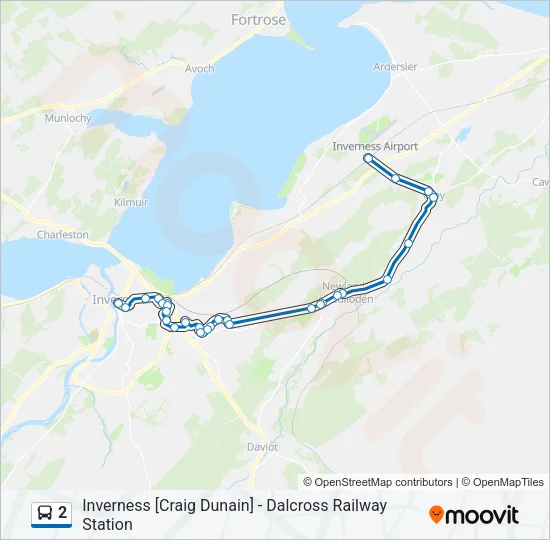 2 Bus Line Map