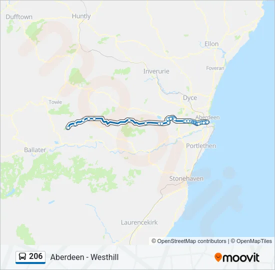 206 Bus Line Map
