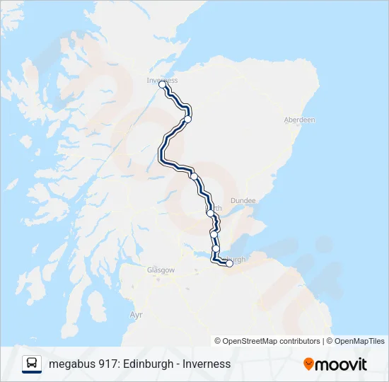 MEGABUS 917 Bus Line Map