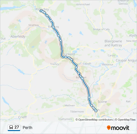 27 Bus Line Map