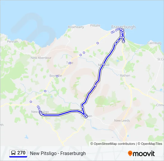 270 Bus Line Map