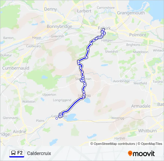 F2 Bus Line Map
