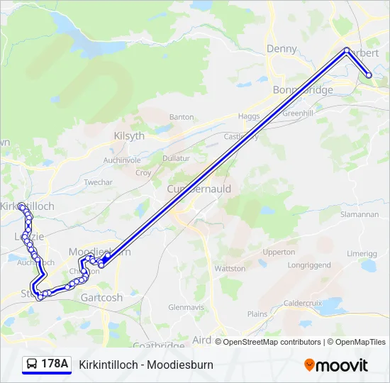 178A Bus Line Map