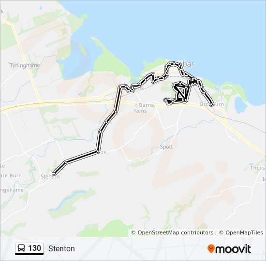 130 Bus Line Map