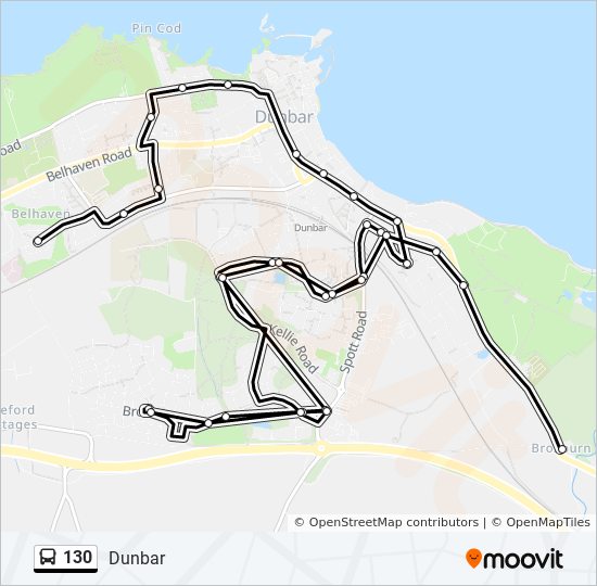 130 bus Line Map