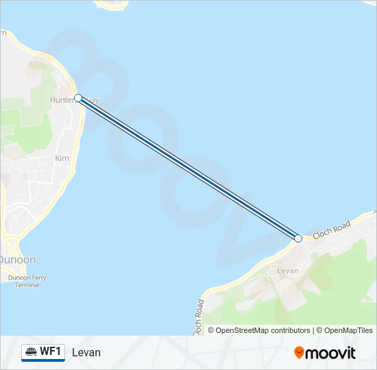 WF1 Ferry Line Map