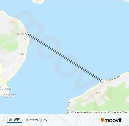 WF1 Ferry Line Map
