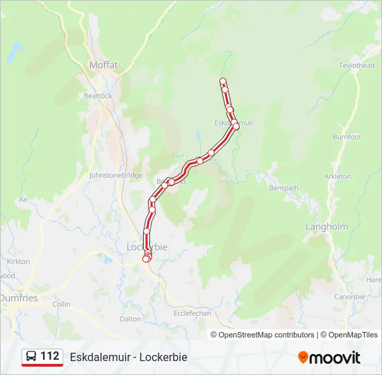112 Bus Line Map